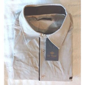 NWT Mens 2XL ‎ Short Sleeve Button Down Dress Shirt